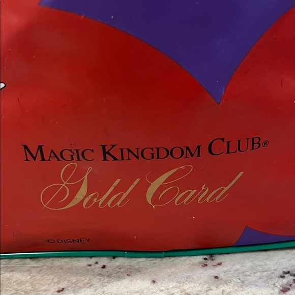 Vintage 90s Disney Magic Kingdom Club Gold Card Crossbody Shoulder Bag Vinyl - Picture 3 of 10